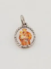Medaille mit Gedrehtem Rand 15mm – Heiliger Benedikt