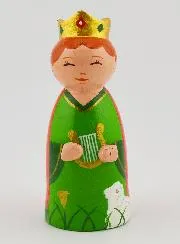 Holzfigur – König David