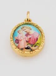 Medaille mit Gedrehtem Rand 25mm – Heiliger Josef