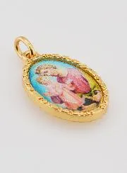 Medaille mit Gedrehtem Rand 25mm – Heiliger Josef