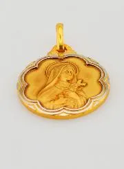Anhänger Heilige Theresa und Heiliger Christophorus
