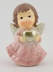 Weihnachtsengel – Rosa und Silber