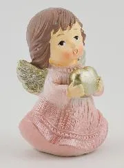 Weihnachtsengel – Rosa und Silber