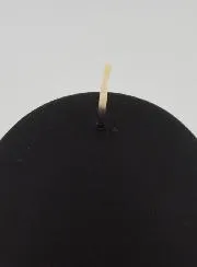 Kerze Weihnachtskugel 8cm – Samt Schwarz