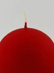 Dekokerze in Kugelform – Matt Rot