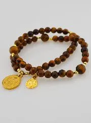 Rosenkranz des Heiligen Benedikt aus Tigerauge