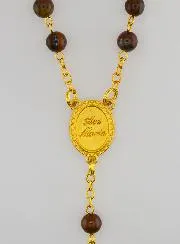 Rosenkranz aus Natursteinen – Tigerauge
