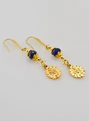 Ohrringe – Wunderbare Medaille und Lapislazuli