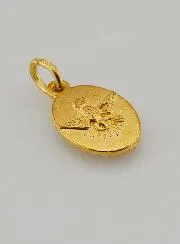 Medaille mit Gedrehtem Rand 15mm – Heiliges Herz Mariens