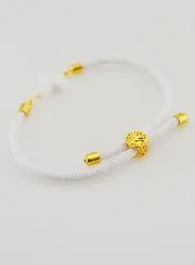 Religiöses Armband mit Kreuz – Weiß