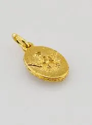 Medaille mit Gedrehtem Rand 15mm – Madonna von Lourdes