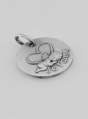 Silberne Taufmedaille – Je t'aime