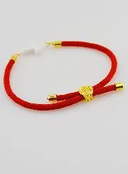 Religiöses Armband mit Kreuz – Rot