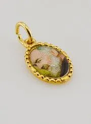 Medaille mit Gedrehtem Rand 1mm – Padre Pio