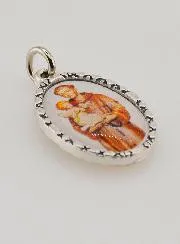 Medaille mit Gedrehtem Rand 25mm – Heiliger Antonius
