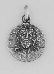 Silber Anhänger mit dem Heiligen Antlitz Christi – 17mm
