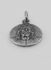 Silber Anhänger mit dem Heiligen Antlitz Christi – 17mm