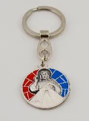Schlüsselanhänger mit Emaille Barmherziger Jesus Christus