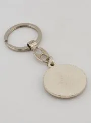 Schlüsselanhänger Heiliger Benedikt aus Emaille