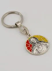 Schlüsselanhänger mit Emaille Heiliges Herz Jesu