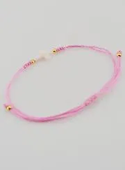 Armband mit Kreuz – Rosa