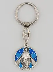 Schlüsselanhänger mit Emaille Wundertätige Madonna