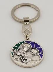 Emaille Schlüsselanhänger Heiliger Antonius