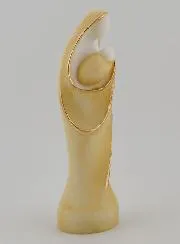 Statue Madonna mit Kind aus Bemaltem Alabaster – 12cm