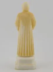 Figur des Heiligen Charbel aus Bemaltem Alabaster – 12cm