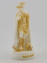 Figur des Heiligen Expeditus aus Bemaltem Alabaster – 12cm