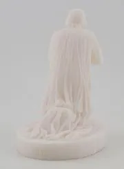 Alabaster Figur des Heiligen Pfarrers von Ars – 12cm
