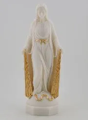 Statue der Wundertätigen Mutter Gottes mit Goldenen Strahlen – 17cm