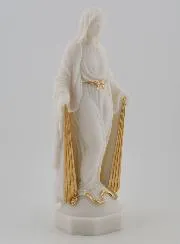 Statue der Wundertätigen Mutter Gottes mit Goldenen Strahlen – 17cm