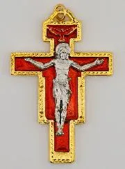 Kreuz des Heiligen Damian – Rot