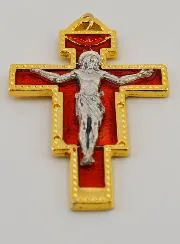 Kreuz des Heiligen Damian – Rot