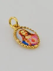 Medaille mit Gedrehtem Rand 15mm – Heiligstes Herz Jesu