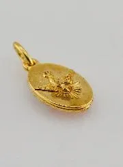 Medaille mit Gedrehtem Rand 15mm – Heiligstes Herz Jesu