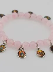 Armband der 12 Heiligen – Rosa Steine