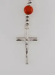 Elastischer Rosenkranz aus Keramik – Heiliges Herz Jesu