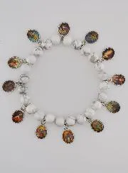 Armband der 12 Heiligen – Weisse Steine
