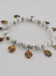 Armband der 12 Heiligen – Weisse Steine