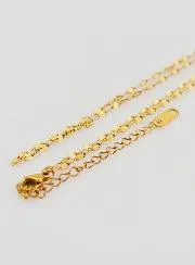 Goldfarbene Kette mit Sequin Gliederung – 60cm
