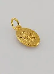 Medaille mit Gedrehtem Rand 15mm – Heiliger Christophorus