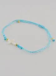 Armband mit Kreuz – Blau