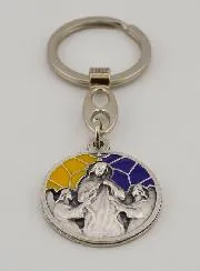 Schlüsselanhänger aus Emaille Maria Knotenlöserin
