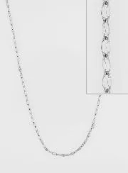 Edelstahlkette mit Sequin Pailletten Gliederung – 60cm
