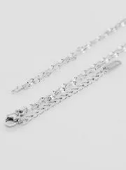 Edelstahlkette mit Sequin Pailletten Gliederung – 60cm