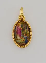 Medaille mit Gedrehtem Rand 15mm – Erzengel Raphael