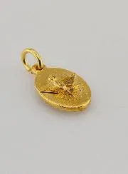 Medaille mit Gedrehtem Rand 15mm – Erzengel Raphael