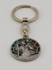 Emaille Schlüsselanhänger Sankt Christophorus